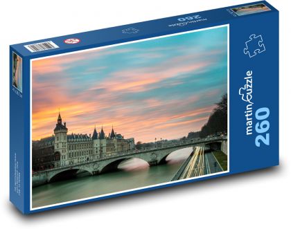 Architektúra - most, rieka - Puzzle 260 dielikov, rozmer 41x28,7 cm