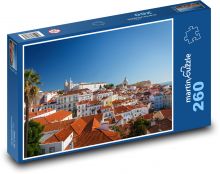 Město - budova, domy Puzzle 260 dílků - 41 x 28,7 cm