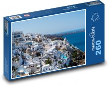 Santorini - Řecko, ostrov Puzzle 260 dílků - 41 x 28,7 cm