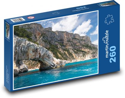 Moře - skály, příroda - Puzzle 260 dílků, rozměr 41x28,7 cm
