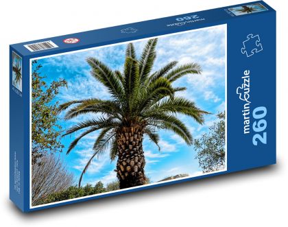 Palma - strom, nebe  - Puzzle 260 dílků, rozměr 41x28,7 cm