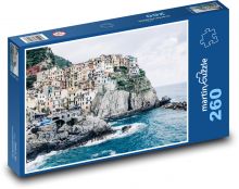 Pláž - město, pobřeží  Puzzle 260 dílků - 41 x 28,7 cm
