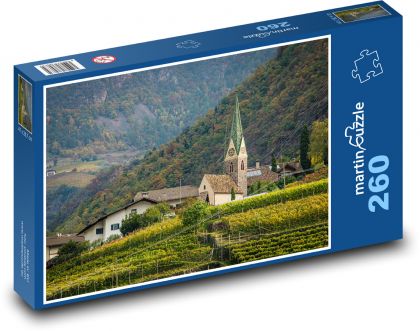 Vinice - podzim, město - Puzzle 260 dílků, rozměr 41x28,7 cm