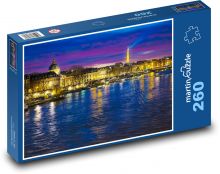 Paříž - Francie, noc Puzzle 260 - 41x28,7 cm