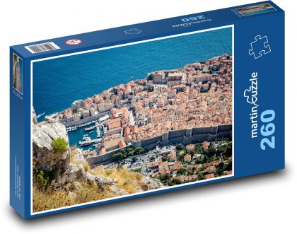 Dubrovník - Chorvatsko, moře - puzzle 260 dílků