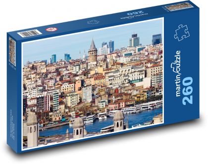 Galatská věž - Istanbul, Německo - Puzzle 260 dílků, rozměr 41x28,7 cm
