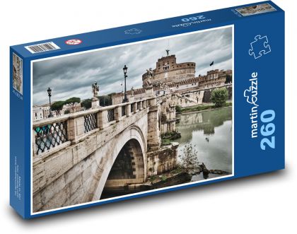 Řím, řeka  - Puzzle 260 dílků, rozměr 41x28,7 cm
