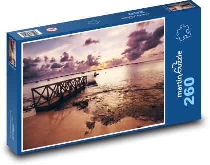Bridge - sea, port - Puzzle 260 pieces, size 41x28.7 cm 