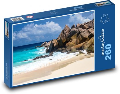 Seysely - La digue, sea - Puzzle 260 pieces, size 41x28.7 cm 