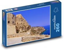 Zamek San Nicola - wyspa, Włochy Puzzle 260 elementów - 41x28,7 cm