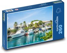 Lodě - tropický, palmy Puzzle 260 dílků - 41 x 28,7 cm