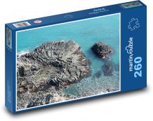 Wulkan - morze, natura Puzzle 260 elementów - 41x28,7 cm