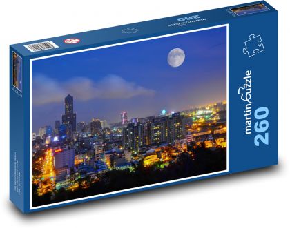 Kao-Siung City, Tajwan - Puzzle 260 elementów, rozmiar 41x28,7 cm
