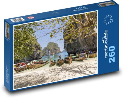 Boats - Asia, Thailand - Puzzle 260 pieces, size 41x28.7 cm 
