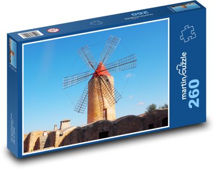 Windmühle - Wind, Bau - Puzzle - 260 Teile