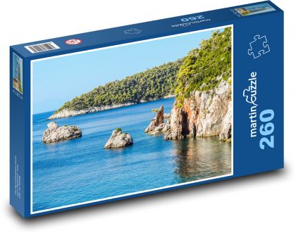 Řecko - Skopelos, moře - puzzle 260 dílků