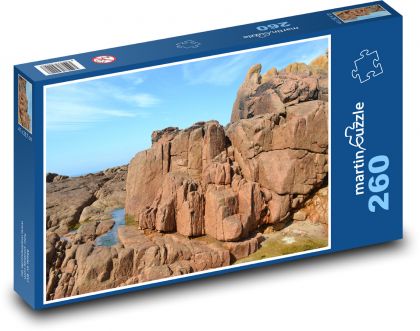 Felsige Küste - Felsen, Meer - Puzzle - 260 Teile