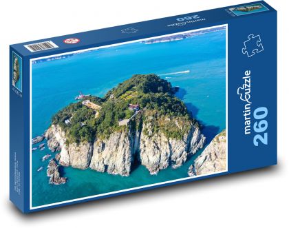 Wyspa Ateny, Grecja - Puzzle 260 elementów, rozmiar 41x28,7 cm