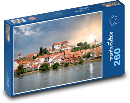 Ptuj - Slovinsko, mesto - Puzzle 260 dielikov, rozmer 41x28,7 cm