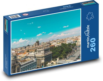 Madrid - Španělsko, město - Puzzle 260 dílků, rozměr 41x28,7 cm