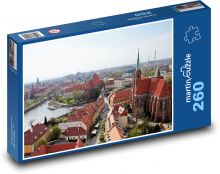 Katedra - kościół, miasto Puzzle 260 elementów - 41x28,7 cm