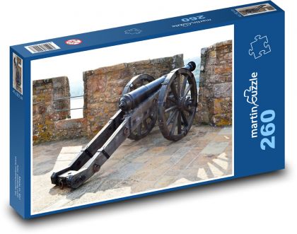 Cannon - Castle, Mont Orgueil - Puzzle 260 pieces, size 41x28.7 cm 