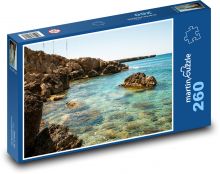 Moře - pobřeží, Kypr Puzzle 260 dílků - 41 x 28,7 cm