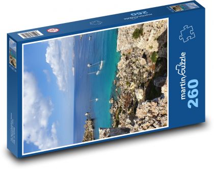 Malta - pobřeží, moře - Puzzle 260 dílků, rozměr 41x28,7 cm