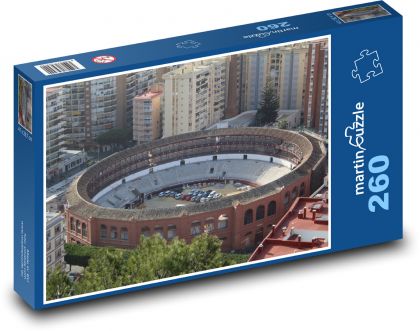 Malaga - Býčí kruh, Kanárské ostrovy - Puzzle 260 dílků, rozměr 41x28,7 cm
