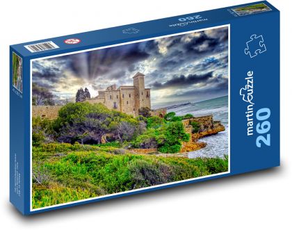 Hrad - ostrov, more - Puzzle 260 dielikov, rozmer 41x28,7 cm