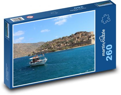 Kreta - Grecja, Spinalonga - Puzzle 260 elementów, rozmiar 41x28,7 cm