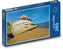 Schiff - Wrack, Küste Puzzle 260 Teile - 41 x28,7 cm