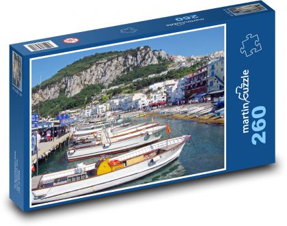 Itálie - Capri, přístav - puzzle 260 dílků