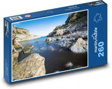 Zatoka - plaża, morze Puzzle 260 elementów - 41x28,7 cm