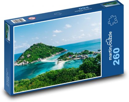 Ostrovy - pláž, more - Puzzle 260 dielikov, rozmer 41x28,7 cm