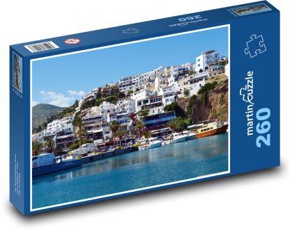 Crete - Agia galini, sea - Puzzle 260 pieces, size 41x28.7 cm 