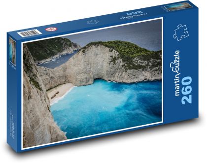 Plaża - wyspa, morze - Puzzle 260 elementów, rozmiar 41x28,7 cm