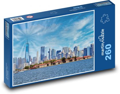 Nowy Jork - Manhattan, miasto - Puzzle 260 elementów, rozmiar 41x28,7 cm