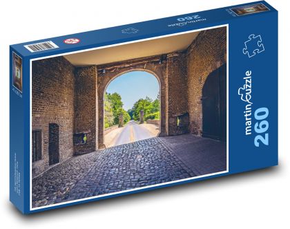 Hrad - vchod, architektúra - Puzzle 260 dielikov, rozmer 41x28,7 cm