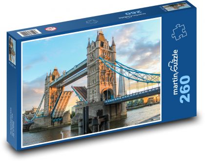 Tower Bridge - Londyn, Anglia - Puzzle 260 elementów, rozmiar 41x28,7 cm