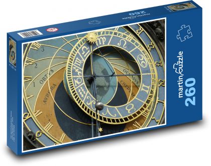 Orloj - Praha, Česká republika - Puzzle 260 dielikov, rozmer 41x28,7 cm