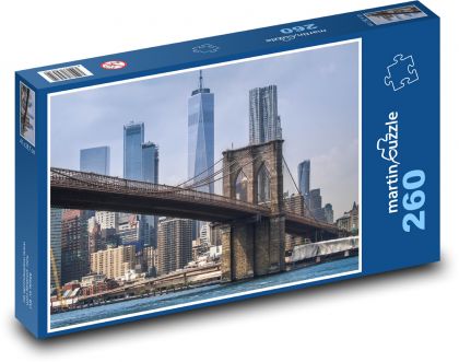 Manhattan City, New York - Puzzle 260 pieces, size 41x28.7 cm 