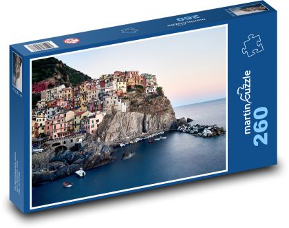 Mesto - pobrežie, more - Puzzle 260 dielikov, rozmer 41x28,7 cm