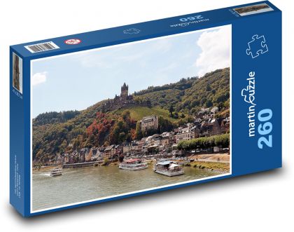 Castle - boats, vineyards - Puzzle 260 pieces, size 41x28.7 cm 