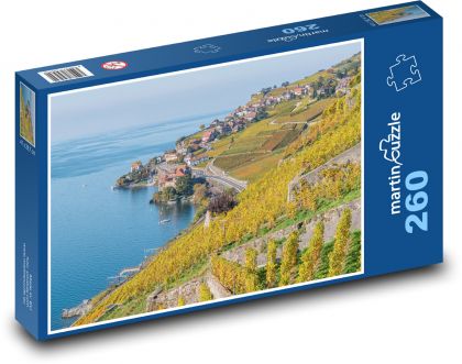 Genfersee - Schweiz, Stadt - Puzzle - 260 Teile