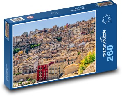 Sicílie - Itálie, město - Puzzle 260 dílků, rozměr 41x28,7 cm