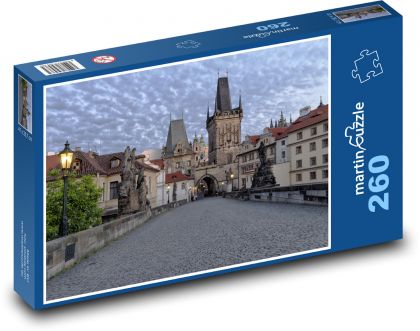 Prague - Charles Bridge, Czech Republic - Puzzle 260 pieces, size 41x28.7 cm 