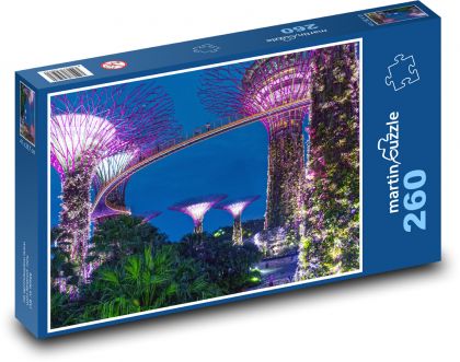 Singapur - Nacht, Architektur - Puzzle - 260 Teile