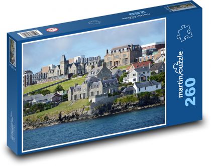 Krajina - mesto, pobrežie - Puzzle 260 dielikov, rozmer 41x28,7 cm