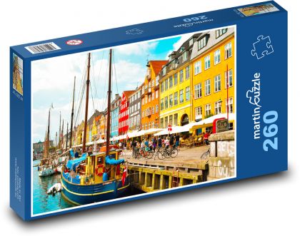 Kopenhaga - Dania - Puzzle 260 elementów, rozmiar 41x28,7 cm